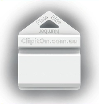 Clipit On L or P plate clip